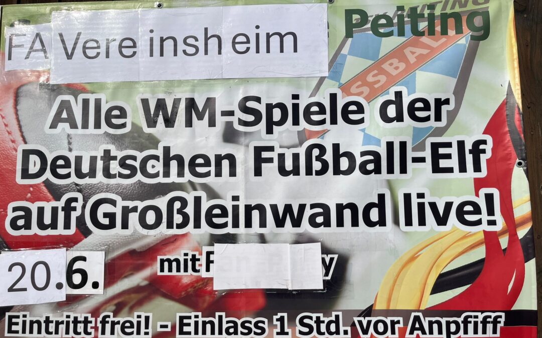 Public Viewing zum 2. WM Vorrundenspiel