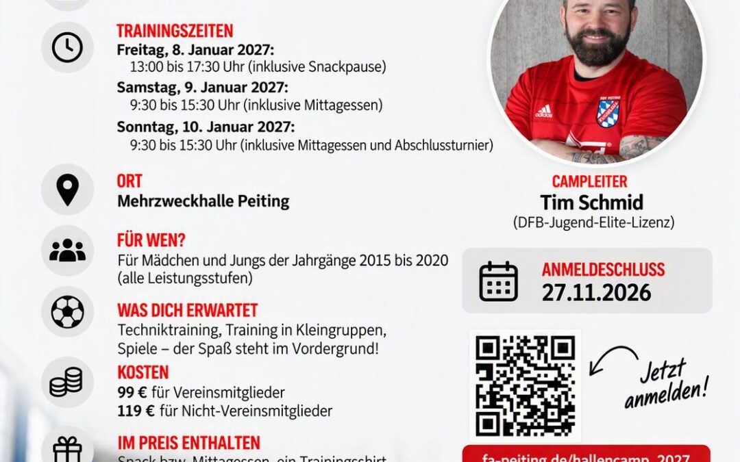 Drei Tage Fußball, Teamgeist und jede Menge Hallenspaß
